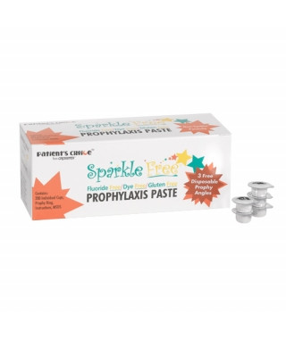 Crosstex Sparkle Free Prophy Paste with Xylitol – Single-Use, 8 Cup Type Options, 200 per box