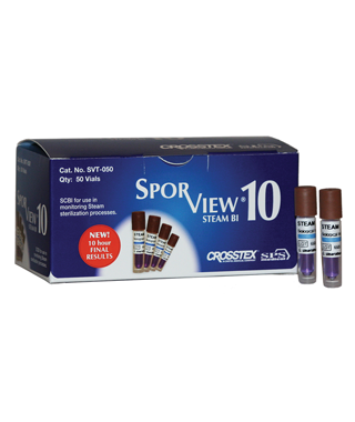 Crosstex SporView 10 Self-Contained Biological Indicators
