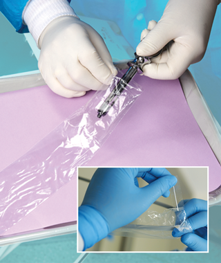 Crosstex Syringe Sleeves – 2.5" x 10" / 6 x 25 cm, No Natural Rubber Latex, 3 Size Options