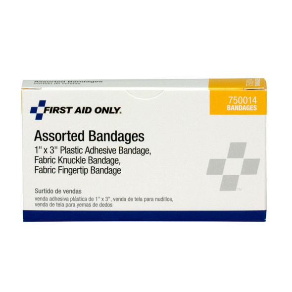 First Assorted Adhesive Bandages – 4 Count, Non-Stick Pad, Ventilated Backing, For Dressing Changes