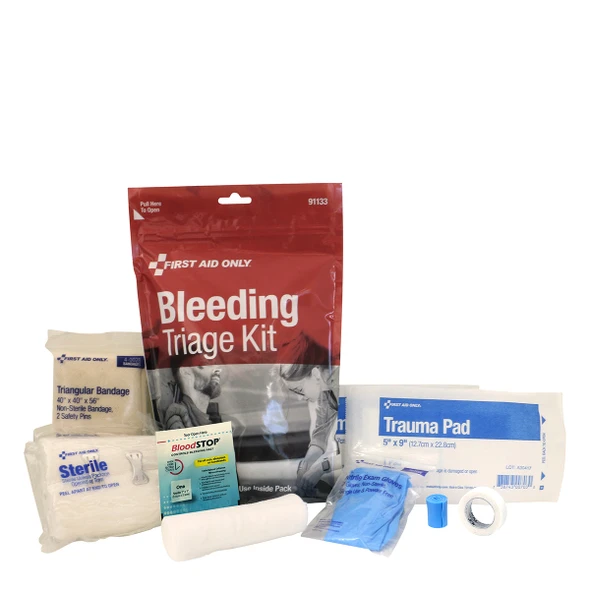 First Bleeding Triage Kit – For Workplace First Aid and Injury Care, For Workplace First, For Workplace