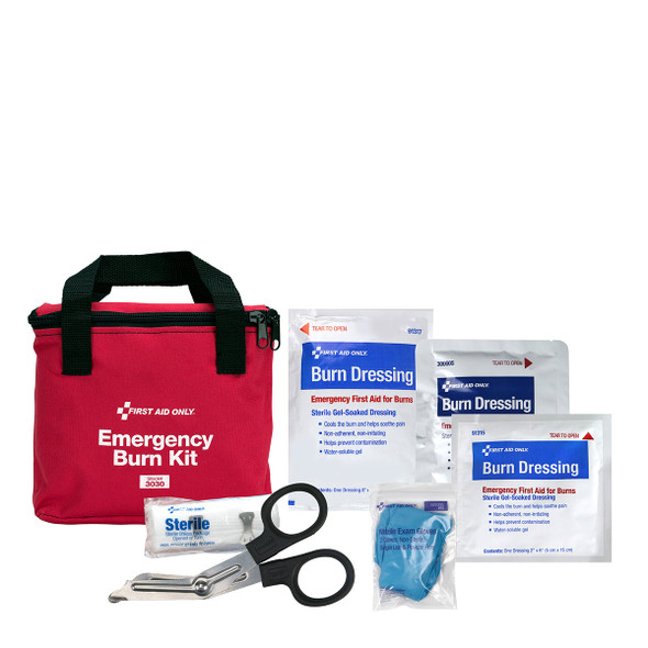 First First Aid Burn Care Kit in Fabric Case – For Workplace First Aid and Injury Care, For Workplace First