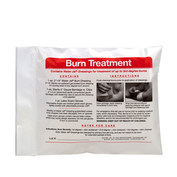 First 6 Piece Water-Jel Burn Care Triage Pack – First Aid Triage Pack, Burn Care Treatment