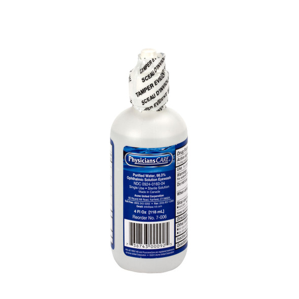 First SmartCompliance Refill Eye Wash – 4 Oz Bottle, Smartcompliance Refill with 1, For Workplace First