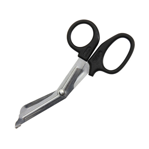First 5.75" Stainless Steel Bandage Shears Black Handle – For Dressing Changes and Wound Care