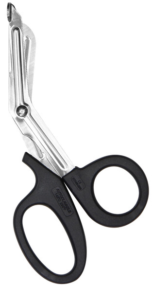 First 7" Stainless Steel Bandage Shears Black Handle – For Dressing Changes and Wound Care
