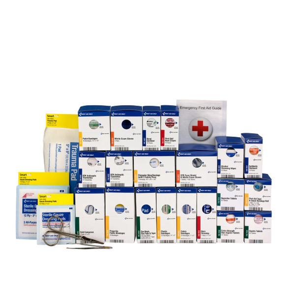 First Large SmartCompliance First Aid Refill Pack – ANSI A+, For Workplace First Aid and Injury Care