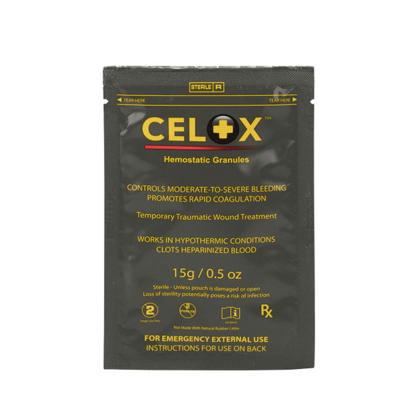 First Celox Blood Clotting Agent – 15g Granules Pack, If a Bleeding Emergency Happens, For Workplace First