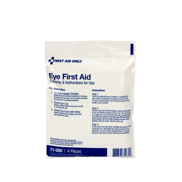 First 6 Piece Eye Wound First Aid Triage Pack – Eye Wound Treatment, Sold as 6 Piece Kit, For Workplace First