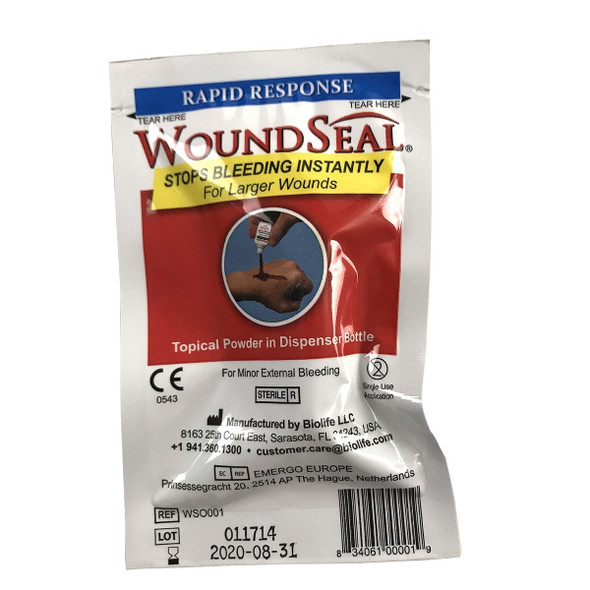 First Wound Seal Blood Clot Powder – Safe and Easy to Use, For Workplace First Aid and Injury Care