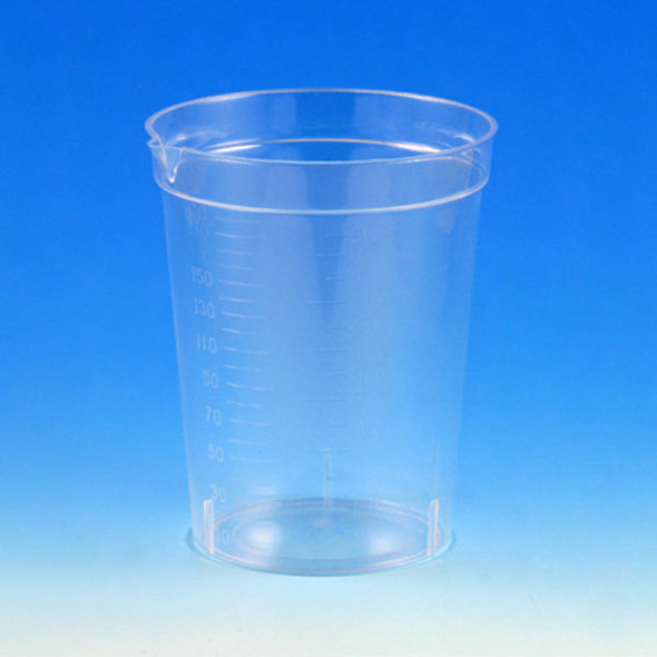 Globe Specimen Container – 6.5oz, with Pour Spout, PS, Graduated, With Pour Spout, For Laboratory Testing