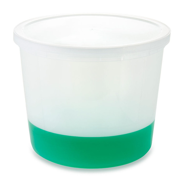 Globe Container, Multi-Purpose, Hdpe, Economy Style, 172oz, , Separate Ldpe Snap Lid, Natural