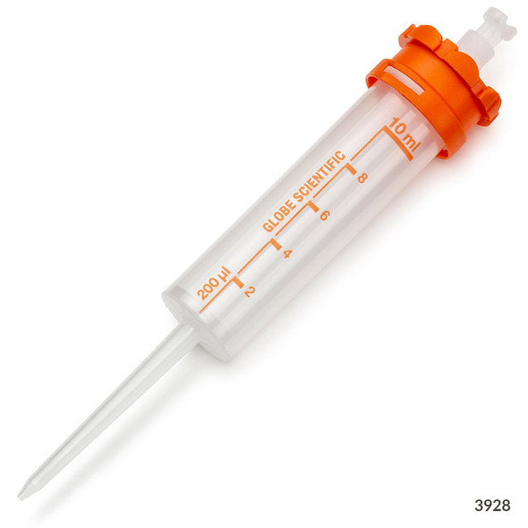 Globe RV-Pette PRO Dispenser Tip for Repeat Volume Pipettors – Certified, Sterile, 10mL, 100 per box
