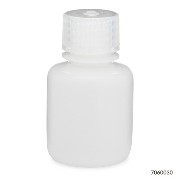 Globe Bottles, Diamond RealSeal, Narrow Mouth Boston Round, Hdpe with PP Closure, 30mL, 12/Pack