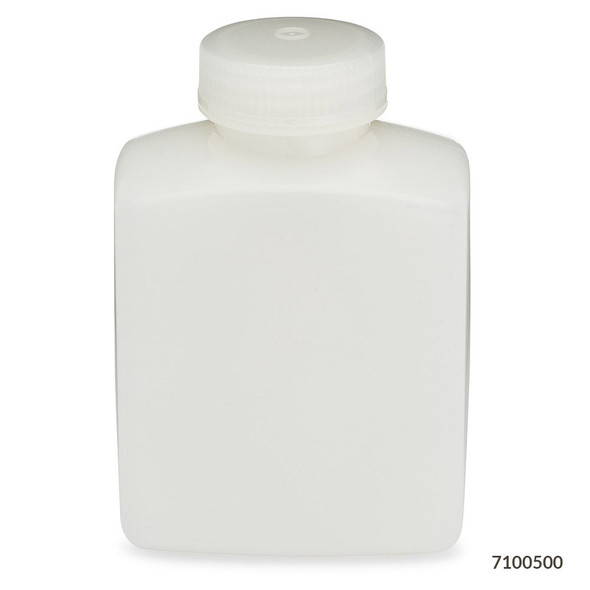 Globe Bottles, Diamond RealSeal, Wide Mouth Rectangular, Hdpe with PP Closure, 500mL, 12/Pack