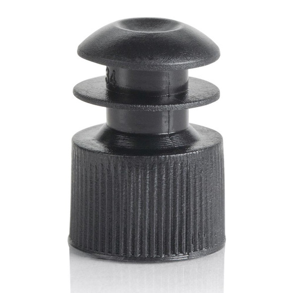 Globe Cap, Flange Plug, 12mm, Black – 1000/bg, For Laboratory Testing and Sample Preparation