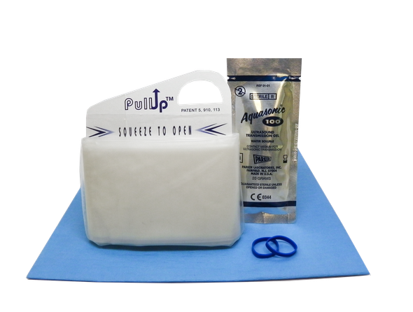 Aspen Protek PullUp Probe Covers – Propped-Open Sterile Kits with Gel and Bands, Soft and Clear Finishes