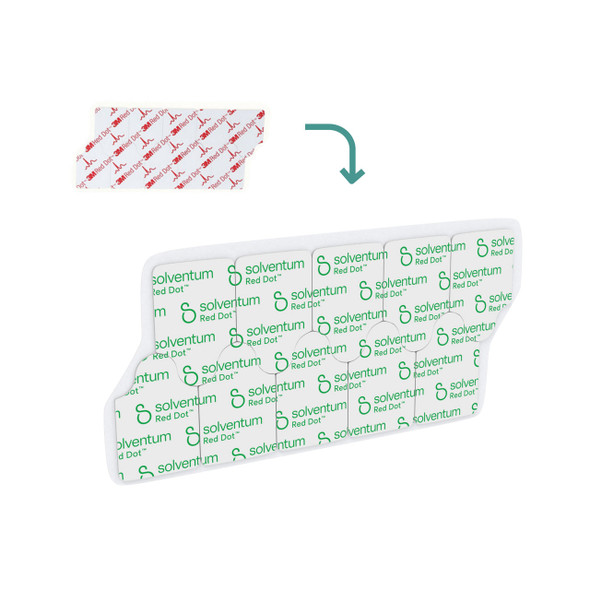 Solventum 3m Red Dot Resting EKG Electrode – 2300 Series, 2 Configuration Options, Easy to Apply and Remove