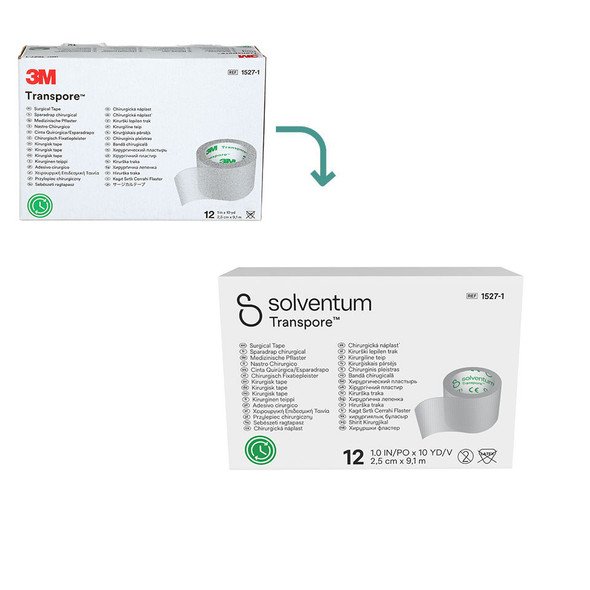 Solventum 3m Transpore Surgical Tape – Transparent, No Natural Rubber Latex, 6 Width Options