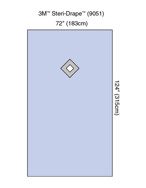 Solventum 3m Steri-Drape Orthopaedic Surgical Pack – 183 cm x 315 cm, No Natural Rubber Latex