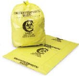Medegen Biohazardous Waste Bags – Meet A.s.t.m. Dart Impact Test Requirements, Zip Closure, Flat Pack
