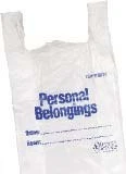 Medegen Patient Belongings Bags – Lldpe Film, Flat Pack, Drawtape, 20 x 18, 2 Width Options