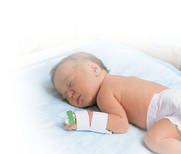 Halyard Infant/Child IV Support – 6¼ x 2 in, 6¼" x 2", 9" Straps, Supplied 15/bx, 2 bx/cs, IV Accessories