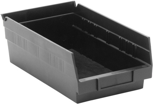 Quantum Medical Economy Shelf Bin – Qsb102, 11-5/8" x 6-5/8" x 4", Injection Molded Polypropylene Material