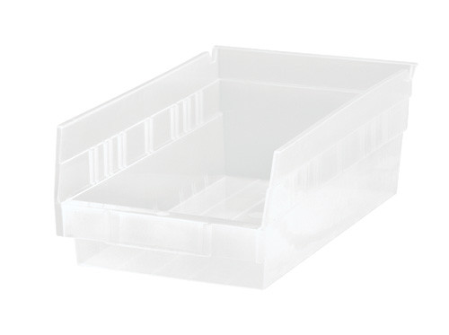 Quantum Medical Economy Shelf Bin – Qsb102, 11-5/8" x 6-5/8" x 4", Injection Molded Polypropylene Material