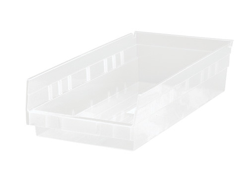 Quantum Medical Economy Shelf Bin – Qsb104, 17-7/8" x 6-5/8" x 4", Injection Molded Polypropylene Material