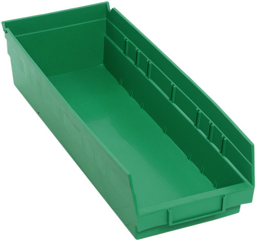 Quantum Medical Economy Shelf Bin – Qsb104, 17-7/8" x 6-5/8" x 4", Injection Molded Polypropylene Material