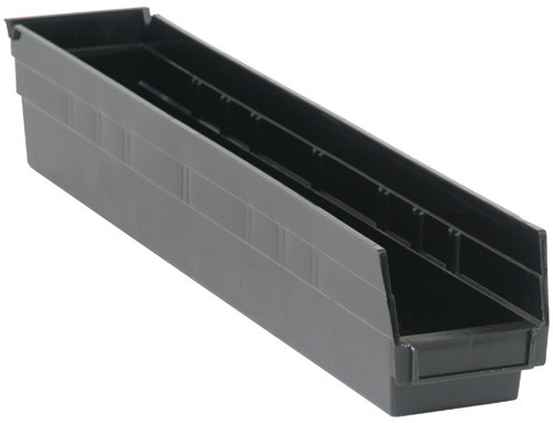 Quantum Medical Economy Shelf Bin – Qsb105, 23-5/8" x 4-1/8" x 4", Injection Molded Polypropylene Material