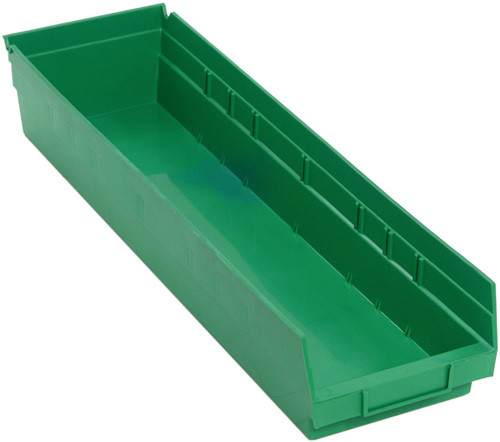 Quantum Medical Economy Shelf Bin – Qsb106, 23-5/8" x 6-5/8" x 4", Injection Molded Polypropylene Material