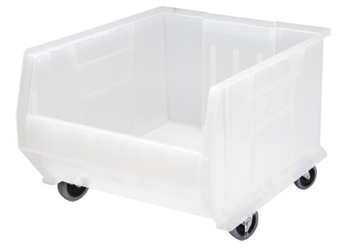 Quantum Medical Mobile Clear-View Container – 23-7/8" x 18-1/4" x 12" (with casters 15"H), 1/ctn
