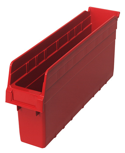 Quantum Medical Store-MAX 8" Shelf Bin – Qsb803, 17-7/8" x 4-3/8" x 8", High Density Polypropylene