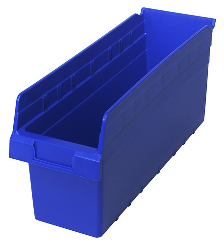 Quantum Medical Store-MAX 8" Shelf Bin – Qsb804, 17-7/8" x 6-5/8" x 8", High Density Polypropylene
