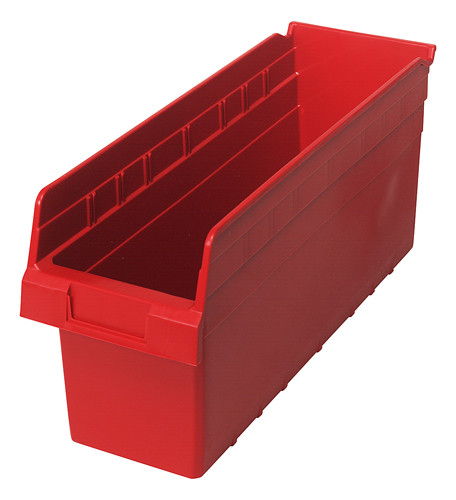 Quantum Medical Store-MAX 8" Shelf Bin – Qsb804, 17-7/8" x 6-5/8" x 8", High Density Polypropylene