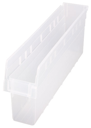 Quantum Medical Store-MAX 8" Shelf Bin – Qsb805, 23-5/8" x 4-3/8" x 8", High Density Polypropylene