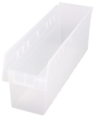 Quantum Medical Store-MAX 8" Shelf Bin – Qsb806, 23-5/8" x 6-5/8" x 8", High Density Polypropylene