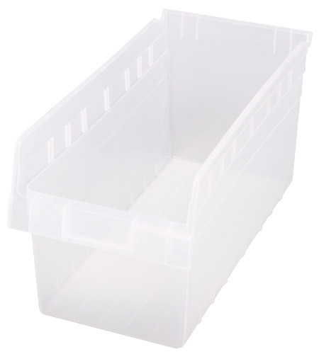 Quantum Medical Store-MAX 8" Shelf Bin – Qsb808, 17-7/8" x 8-3/8" x 8", High Density Polypropylene