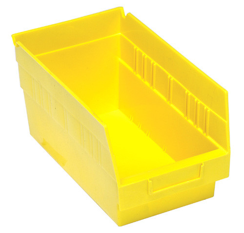 Quantum Medical Store-More 6" Shelf Bin – Qsb202, 11-5/8" x 6-5/8" x 6", Tough Polypropylene