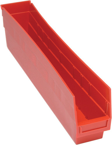 Quantum Medical Store-More 6" Shelf Bin – Qsb205, 23-5/8" x 4-1/8" x 6", 3 Color Options, 16/ctn