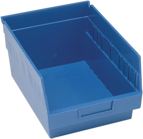 Quantum Medical Store-More 6" Shelf Bin – Qsb207, 11-5/8" x 8-3/8" x 6", Polypropylene, 3 Color Options