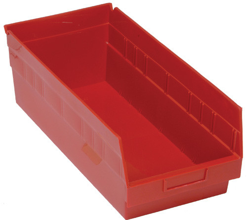 Quantum Medical Store-More 6" Shelf Bin – Qsb208, 17-7/8" x 8-3/8" x 6", Polypropylene, 3 Color Options