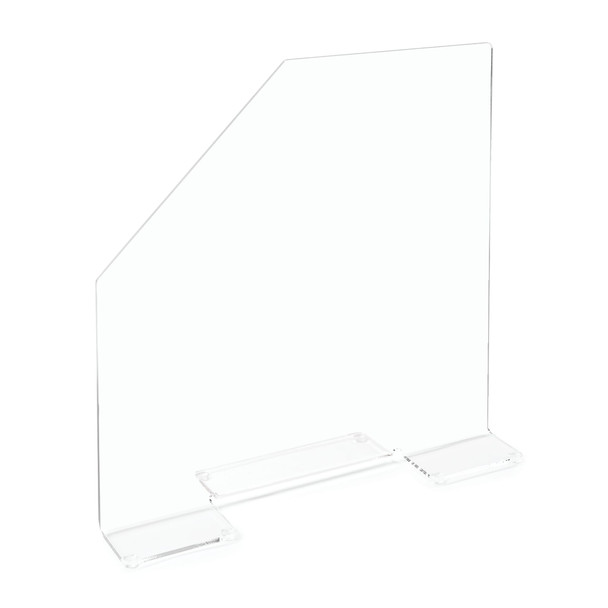 MarketLab Antimicrobial Splash Guard with Cutaway – Lab Safety, Laboratory, For Laboratory Safety