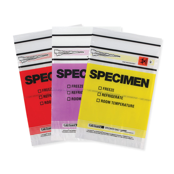 MarketLab LabGuard 6" x 9" Specimen Bag – 100 per Pack, Specimen Bags, Specimen Collection