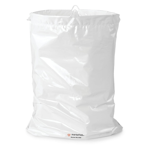 MarketLab Large Drawstring Specimen Bags • 16"W x 4"D x 18"H – 50 per Pack, Specimen Collection