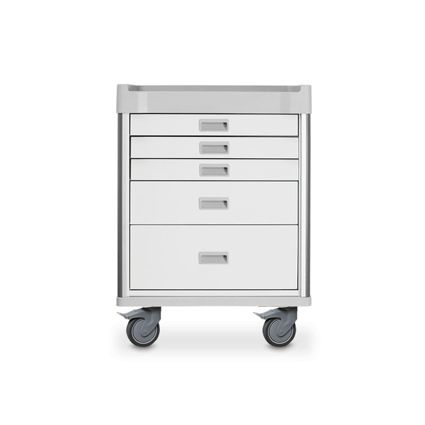 MarketLab QT Mobile Procedure Carts, 4 Drawer, with Height Adjustable Surface for Procedure Rooms
