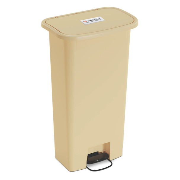 MarketLab Step-On Plastic Waste Receptacles, Hands-Free Pedal Operation for Clinical Waste