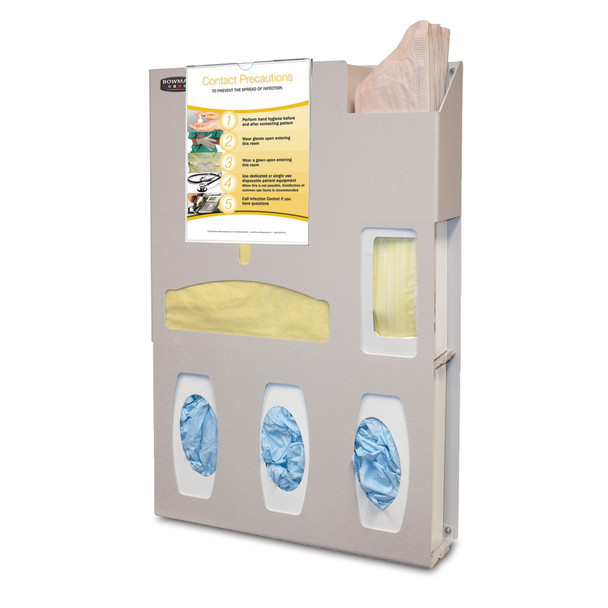 MarketLab Bowman ADA ABS Isolation Station with Wipe Holder – 2 Configuration Options, 16.76 x 4.35 x 25.73 in